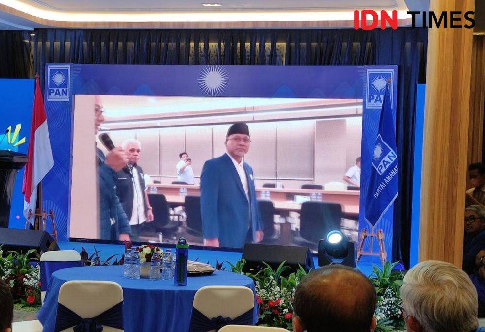 Ketua Umum PAN Zulkifli Hasan dalam acara peresmian Kantor DPP PAN di Jakarta Selatan (IDN Times/Yosafat Diva Bayu Wisesa)