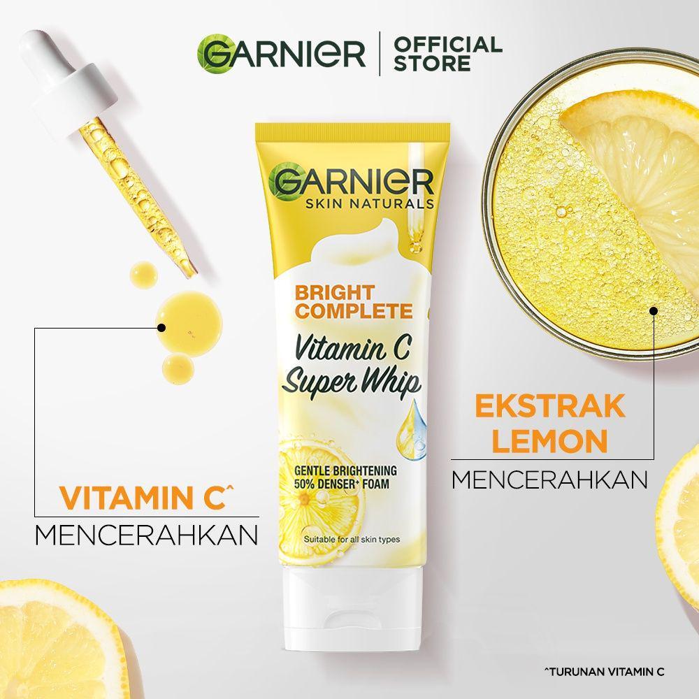 Garnier Bright Complete Vitamin C Super Whip Foam (shopee.co.id/garnierindonesia)