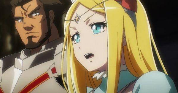 Renner berbicara didepan publik dengan ditemani Gazef  ( Dok. Madhouse / Overlord  )