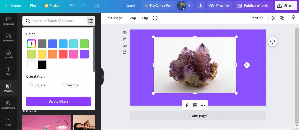 ilustrasi menggunakan filter warna (canva.com)