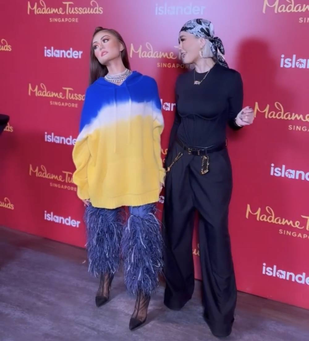 potret Agnez Mo bareng patung lilinnya di Madame Tussauds Singapura (instagram.com/ranggayusuf)