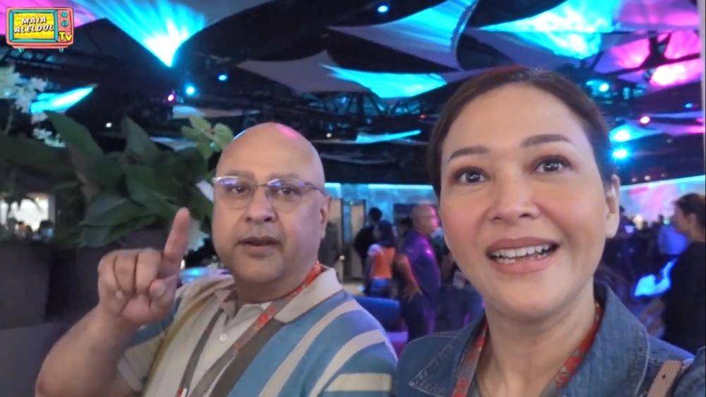 Maia Estianty nonton F1 Singapura (youtube/MaiaAlElDul TV)
