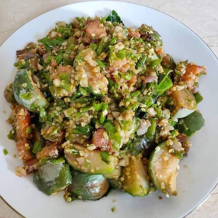 Terung sambal ijo (instagram.com/lpgfoodbang)
