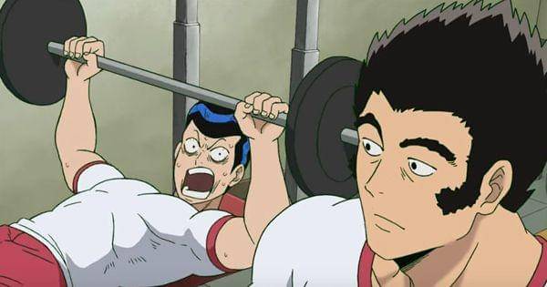 Para anggota klub Peningkatan Tubuh ( Dok. Bones / Mob Psycho 100 III )