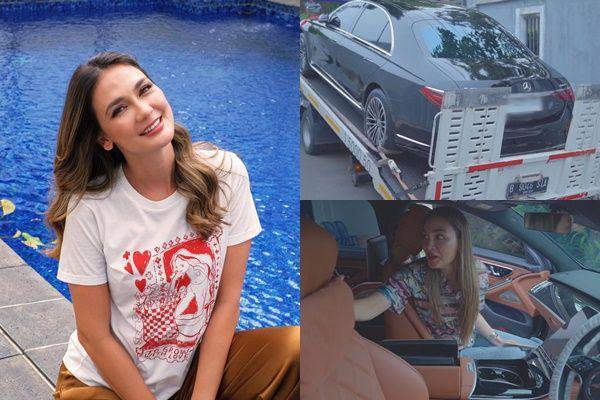 10 Potret Luna Maya Dapat Kado Mobil Mewah dari Pengagum Rahasia