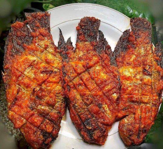 Ilustrasi ikan bakar bumbu padang (instagram.com/masakanminangkabau)