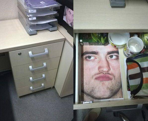 potret kelakuan nyeleneh karyawan kantor (pikabu.ru/@KseniyaHuh)