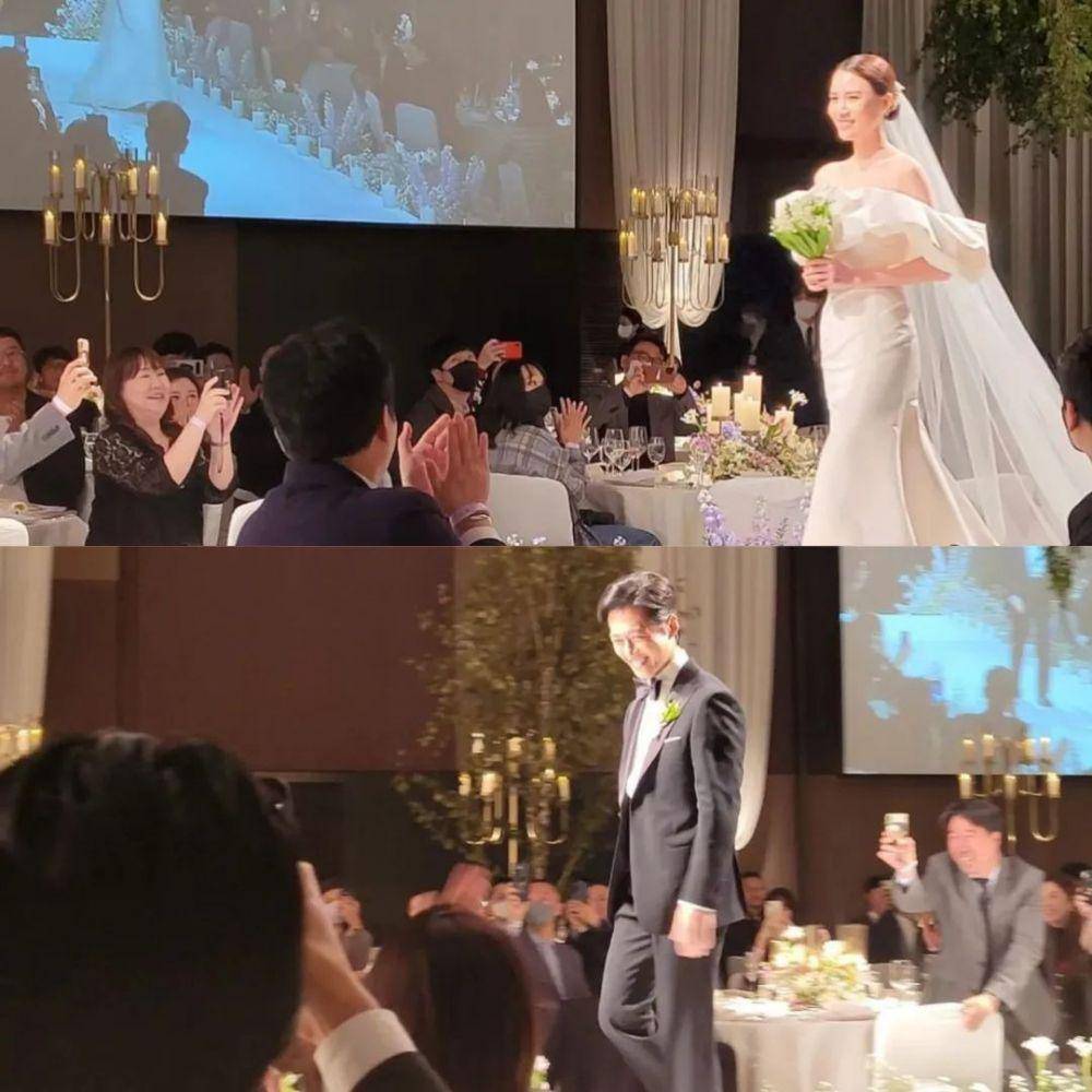 mempelai namgoong min jin ah reum berjalan ke altar (instagram.com/kdramakorean_indo2)