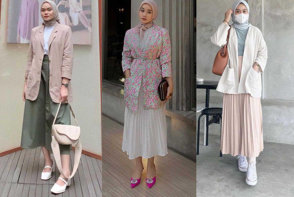 10 Inspirasi OOTD Skirt dengan Nuansa Formal, Cocok untuk Ngantor!