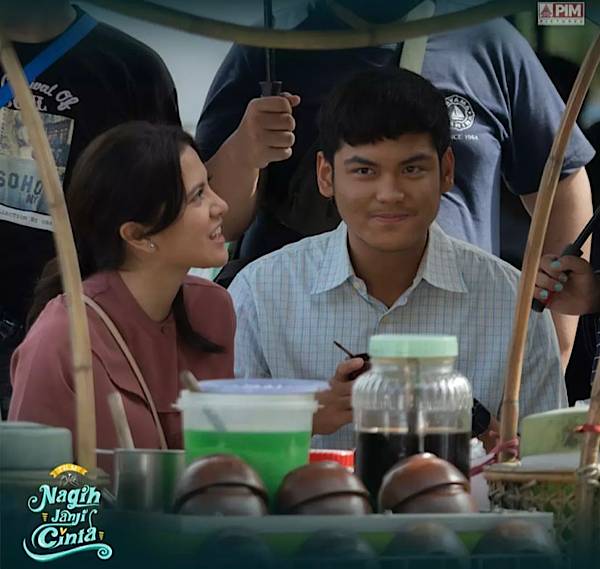 Irzan Baiq dan Marsha Aruan di balik layar film Nagih Janji Cinta (instagram.com/nagihjanjicinta)