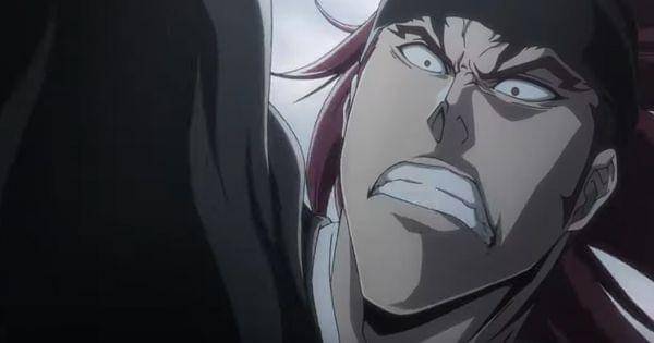 Ekspresi Renji saat melawan As Nodt ( Dok. Pierrot / Bleach )