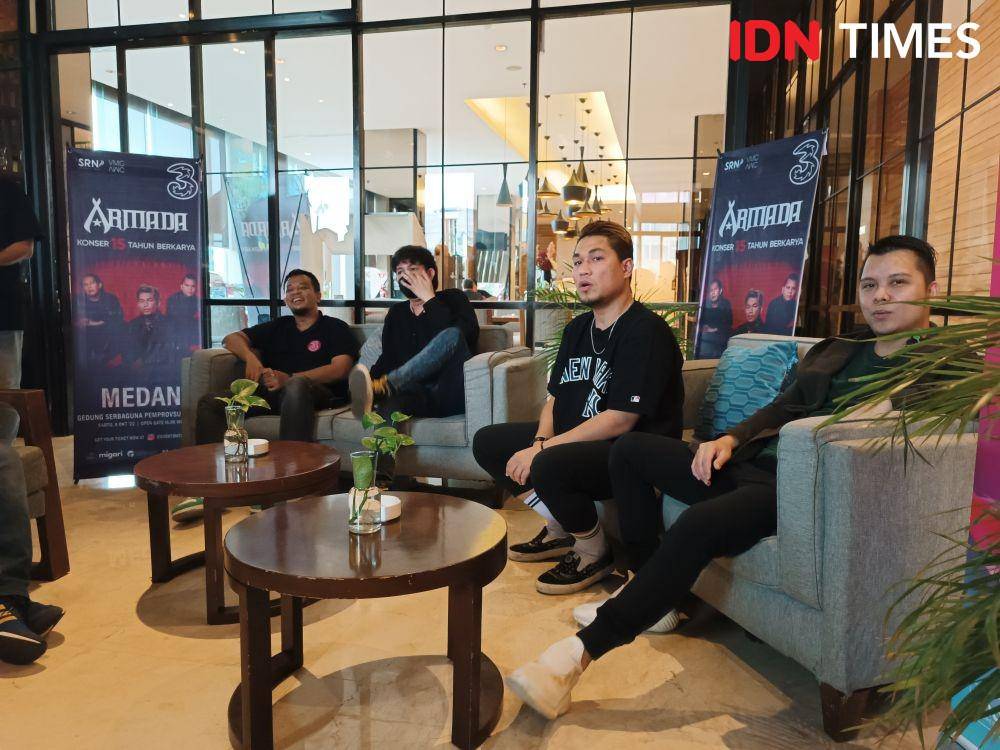 Rayakan 15 Tahun Berkarya, Armada Konser di Kota Medan (IDN Times/Masdalena Napitupulu)