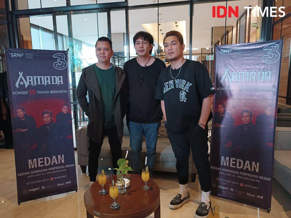 Rayakan 15 Tahun Berkarya, Armada Konser di Kota Medan (IDN Times/Masdalena Napitupulu)