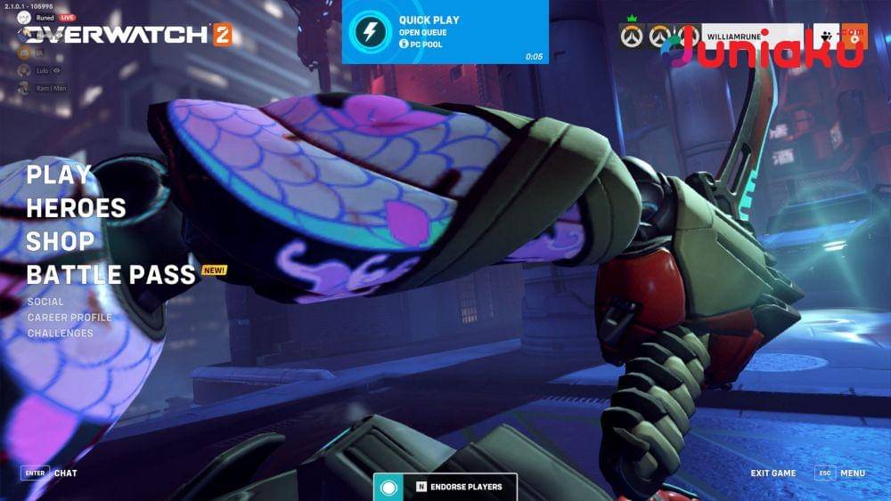 Gameplay Overwatch 2. duniaku.com/Adhitya Daniel