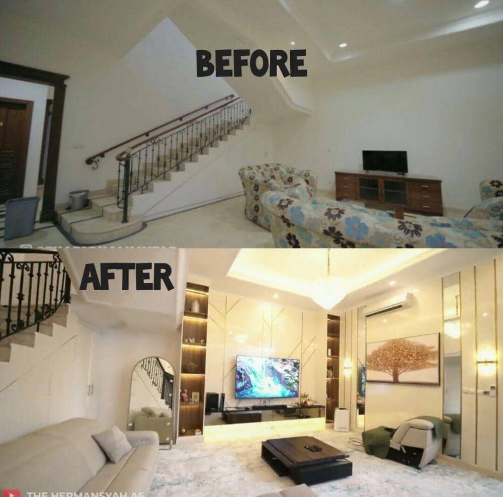 kolase potret rumah Thariq Halilintar (dok. youtube.com/Thariq Halilintar | dok. youtube.com/The Hermansyah A6)