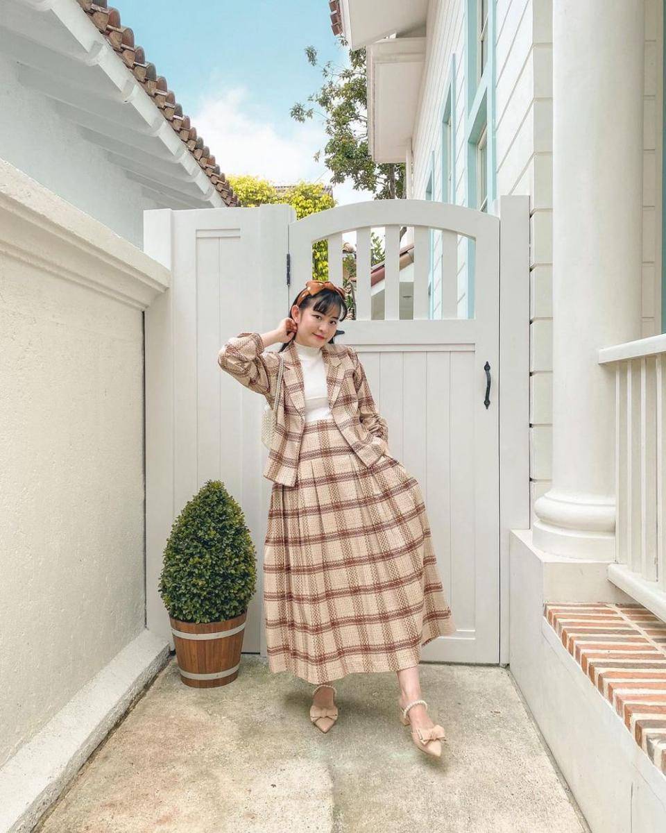 inspirasi outfit cottagecore ala Vanessa Andrea (instagram.com/cherrydreamy)