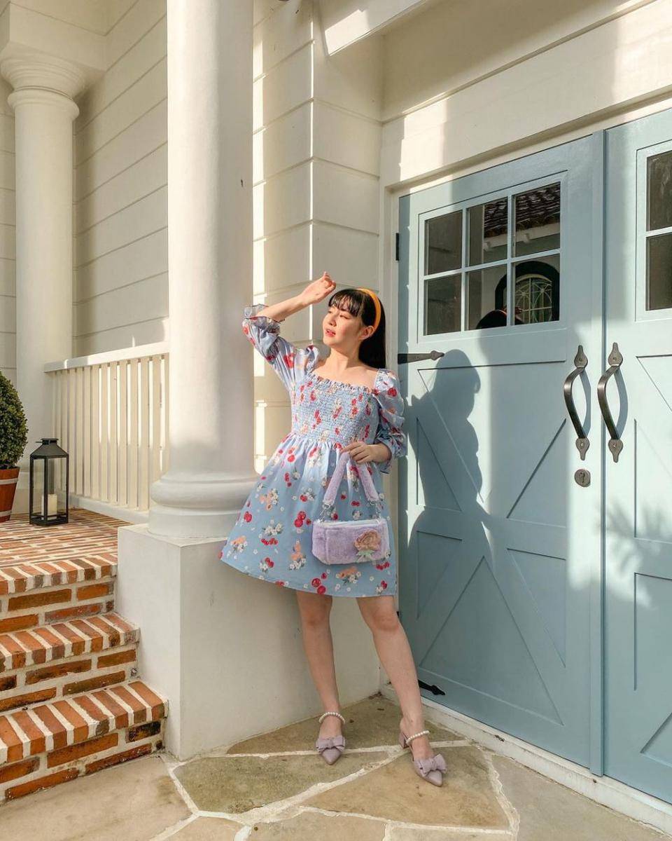 inspirasi outfit cottagecore ala Vanessa Andrea (instagram.com/cherrydreamy)