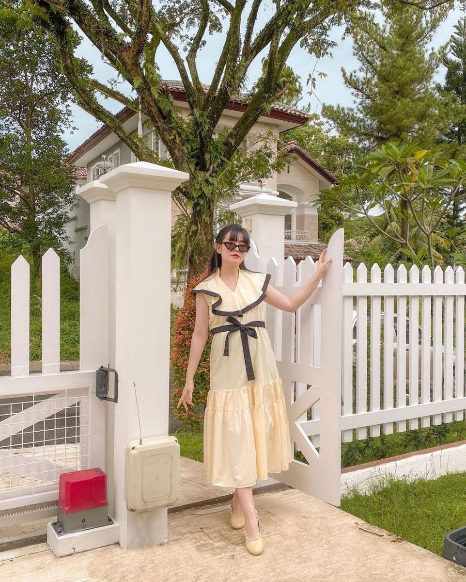 inspirasi outfit cottagecore ala Vanessa Andrea (instagram.com/cherrydreamy)