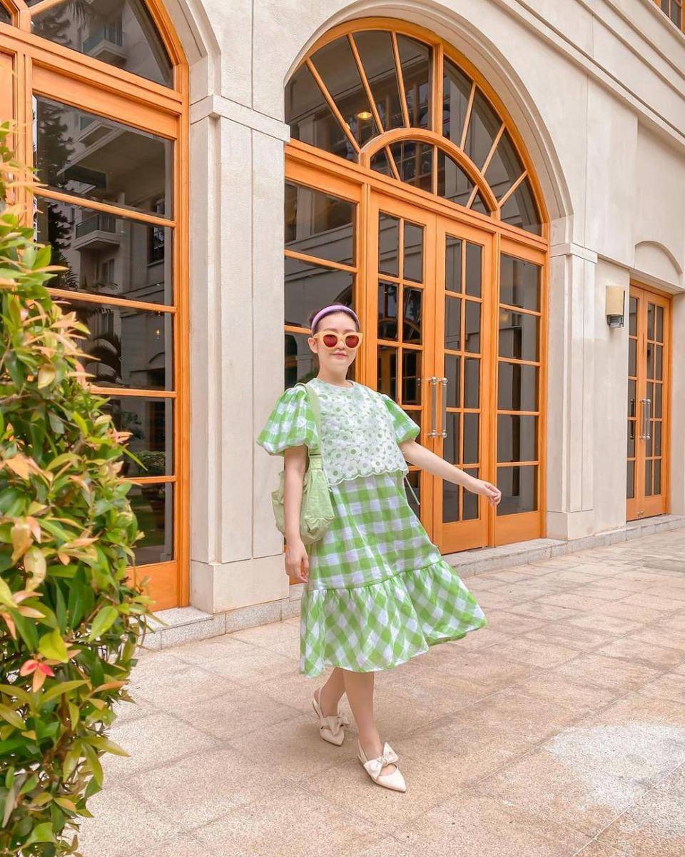 inspirasi outfit cottagecore ala Vanessa Andrea (instagram.com/cherrydreamy)