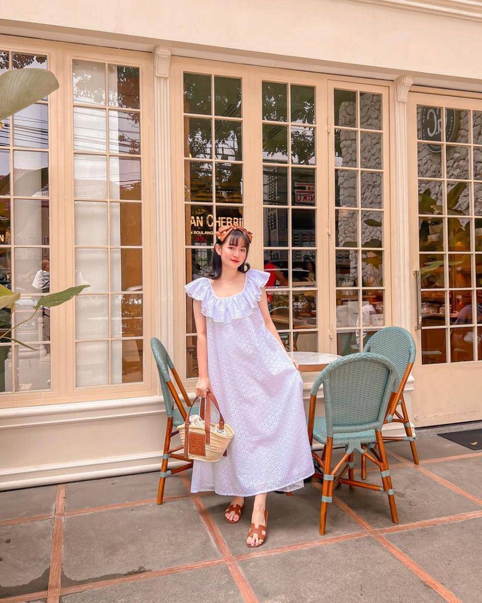inspirasi outfit cottagecore ala Vanessa Andrea (instagram.com/cherrydreamy)