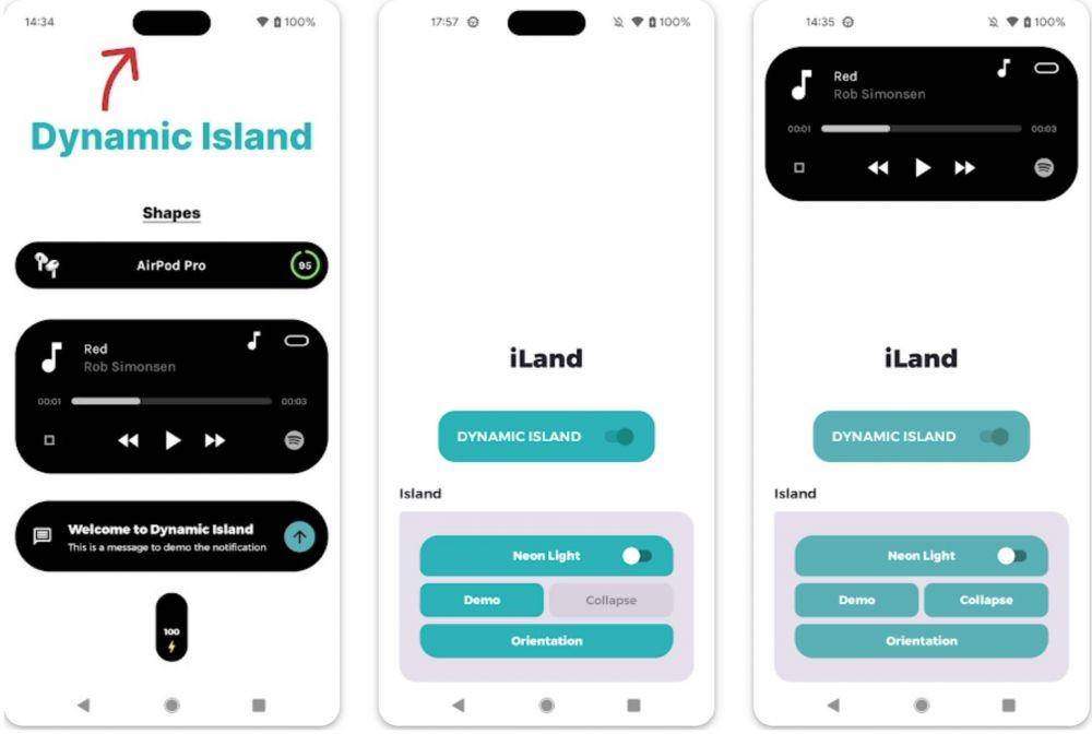 Dynamic Island iOS 16 - iLand (dok. Team Mercan)