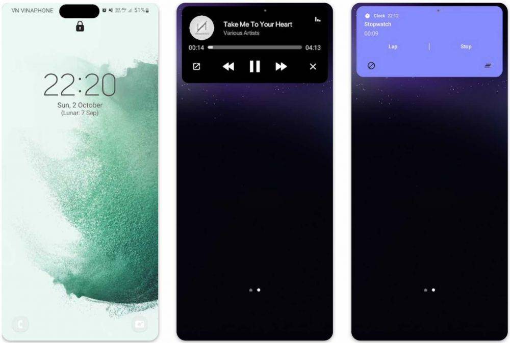 Dynamic Island - iOS 16 (dok. GriceMobile)