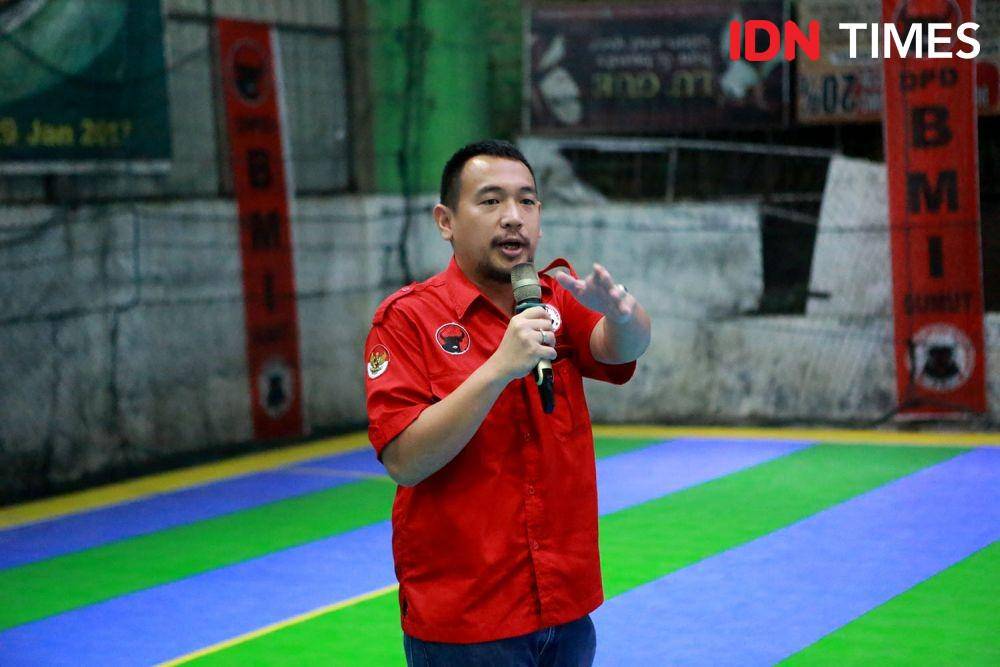Ketua DPD Banteng Muda Indonesia (BMI) Sumut, Franky Partogi Wijaya Sirait (IDN Times/Arifin Al Alamudi)