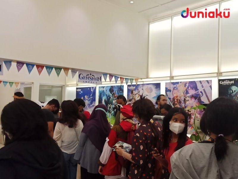 Foto di lantai 2 Titik Temu Kopi saat HoYo FEST 2022 tema Genshin Impact. (Dok. Duniaku.com/Fahrul Razi Uni Nurullah)