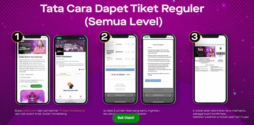 tata cara pembelian tiket Anak Sultan Noraebang (gojek.com)