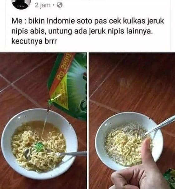 potret orang gak modal (instagram.com/lelucon.seru)