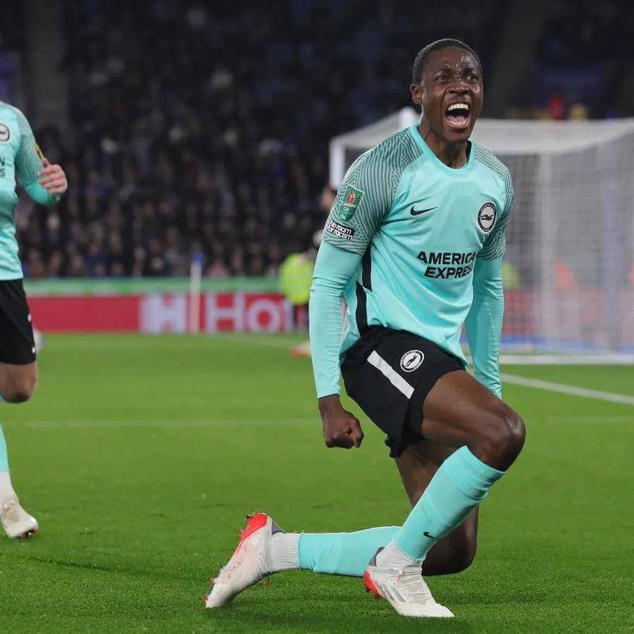 Enock Mwepu saat berseragam Brighton Hove Albion. (instagram.com/enockmwepu)