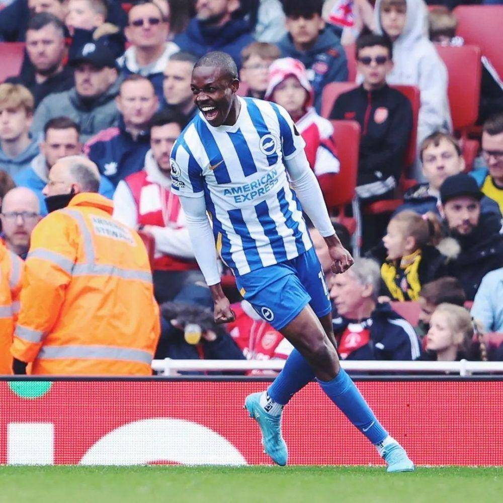 Enock Mwepu saat berseragam Brighton & Hove Albion. (instagram.com/enockmwepu)