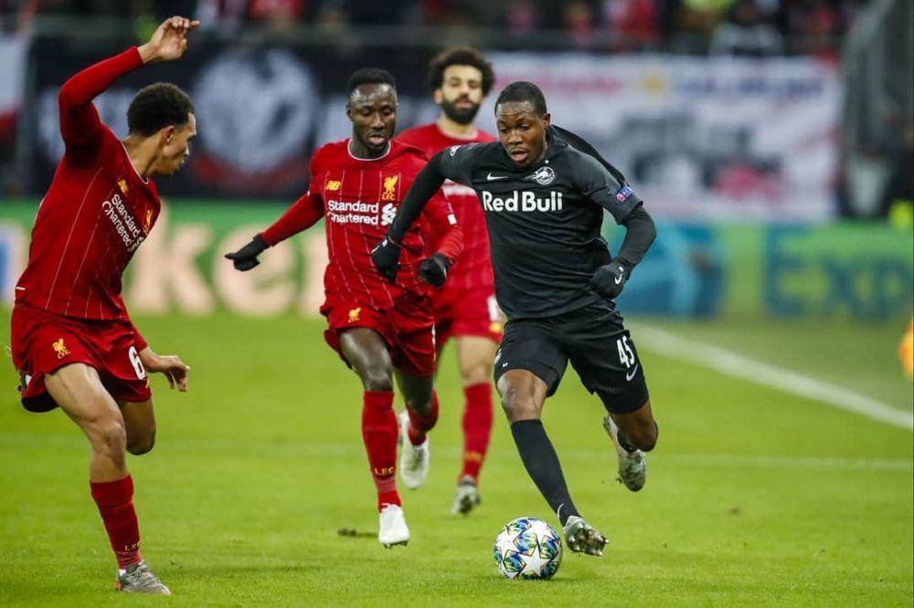 Enock Mwepu saat berseragam Red Bull Salzburg. (instagram.com/enockmwepu)