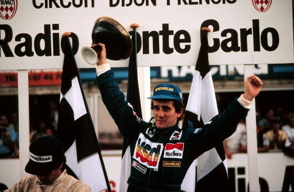 Alain Prost saat memenangi balapan GP Prancis 1981 (formula1.com)