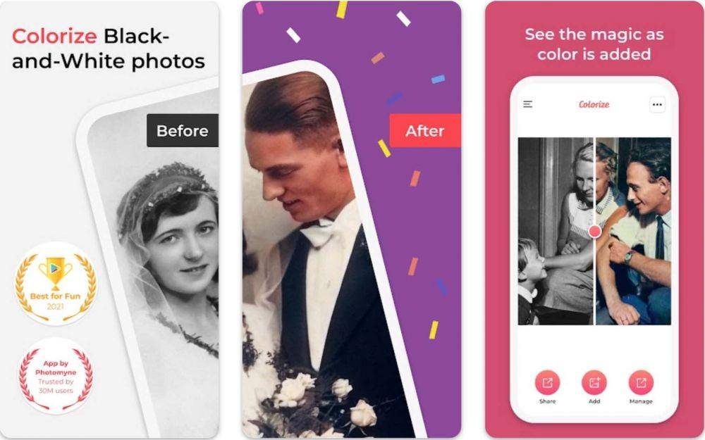 Colorize (dok. Photomyne Ltd.)