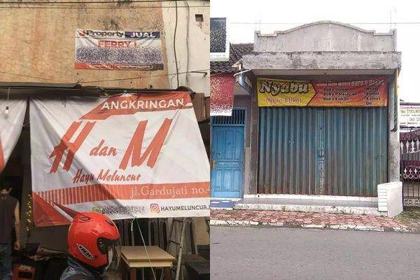 spanduk pakai kata singkatan (twitter.com/nocontextwarung)
