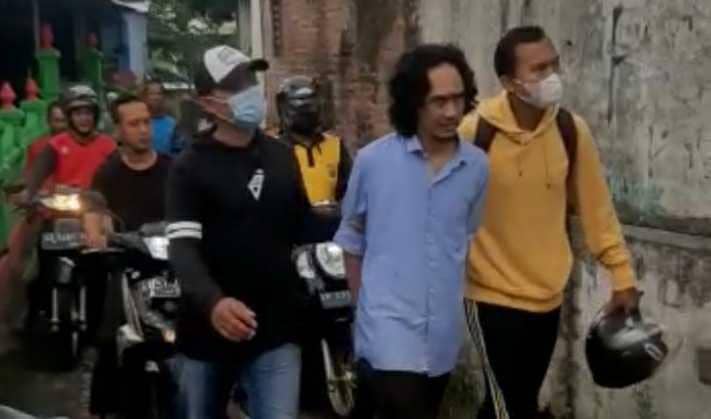 Pelaku pembunuhan diamankan polisi.(Dok.Polres Bantul)