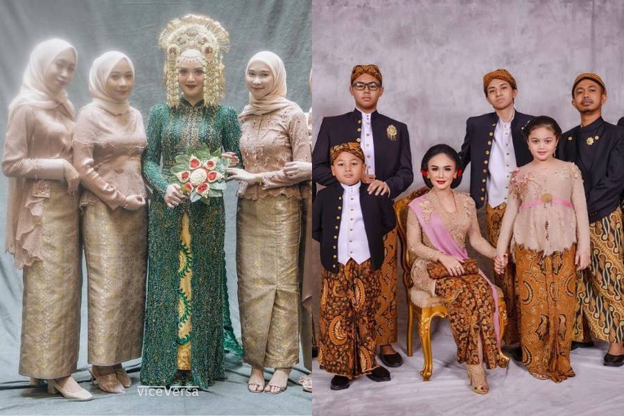 Kebaya dan dress brokat. (instagram.com/yunishara36 / instagram.com/nasariastri)