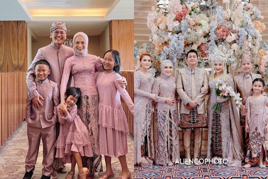 9 Kebaya dan Dress Brokat untuk Seragam Berwarna Pink, Gayanya Girly
