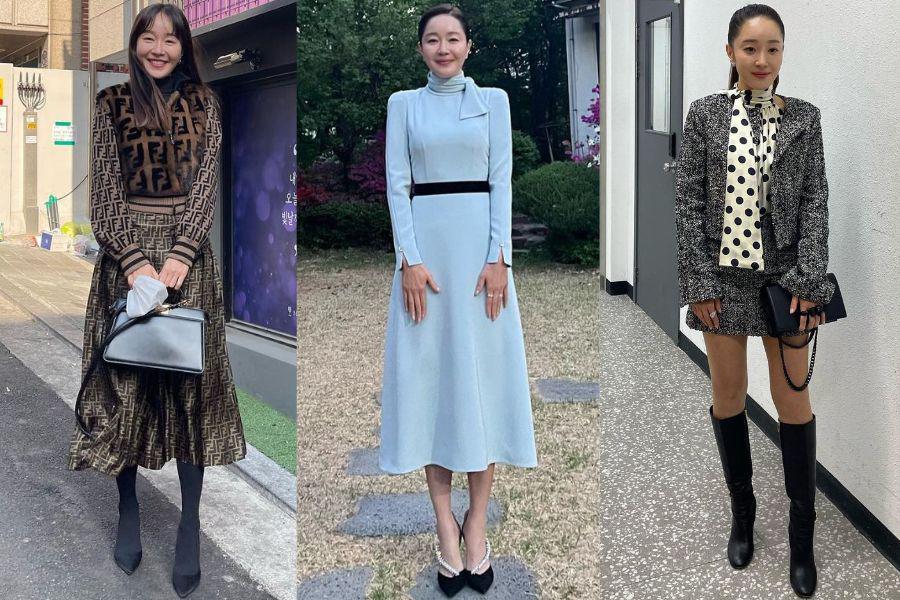9 Ide OOTD Nyentrik ala Uhm Ji Won, Vibes Orang Kaya Banget!
