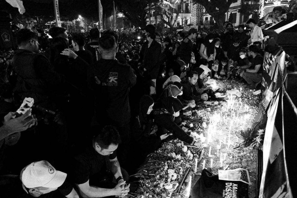 potret Juragan 99 doa bersama di tragedi Kanjuruhan (instagram.com/juragan_99)