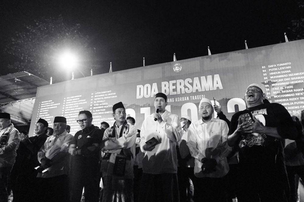 potret Juragan 99 doa bersama di tragedi Kanjuruhan (instagram.com/juragan_99)