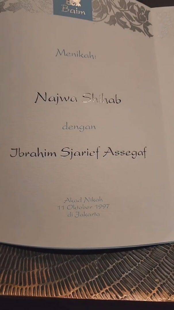 potret pernikahan lawas Najwa Shihab (instagram.com/najwashihab)