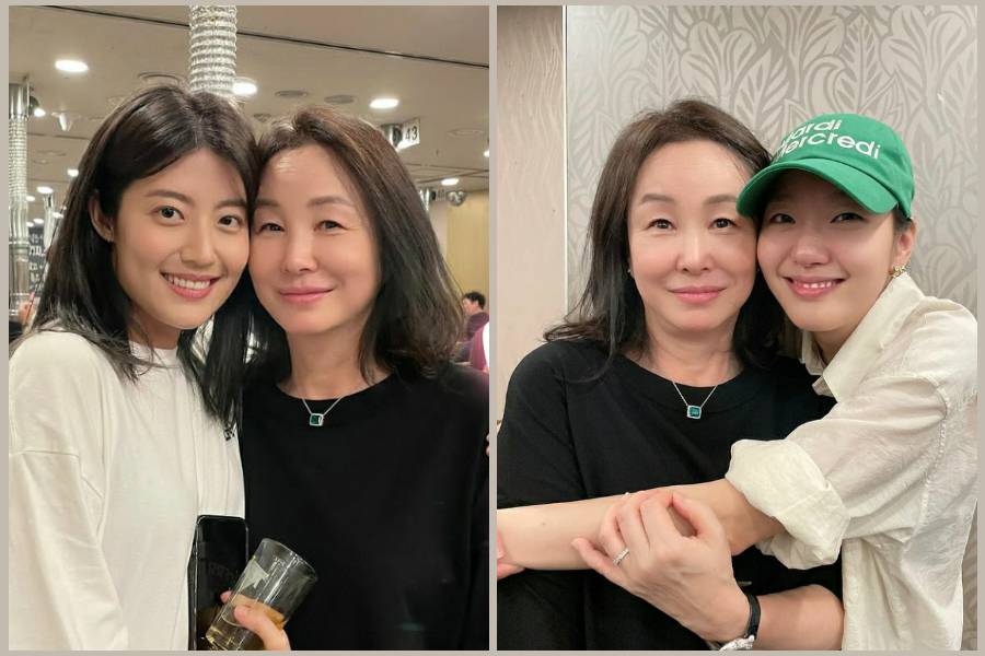 Nam Ji Hyun, Kim Mi Sook, dan Kim Go Eun saat farewell party Little Women (instagram.com/kimmisook_official)