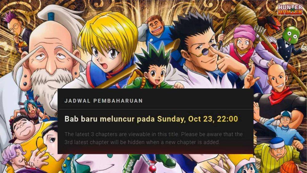 Serialisasi Manga Hunter x Hunter Diumumkan Lanjut 23 Oktober 2022