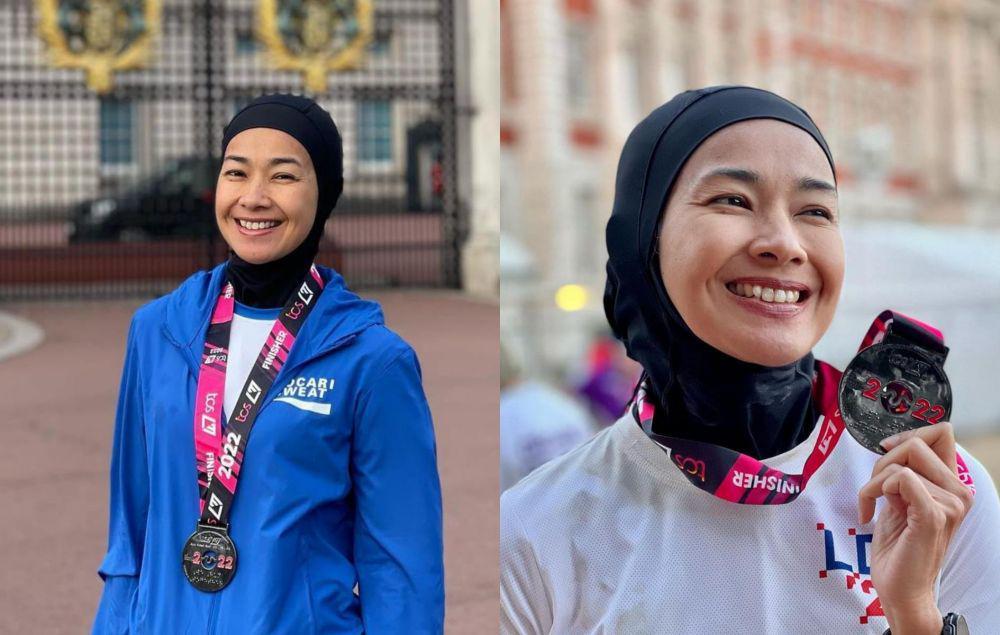 9 Potret Keseruan Alya Rohali Ikuti Kompetisi Maraton di Inggris