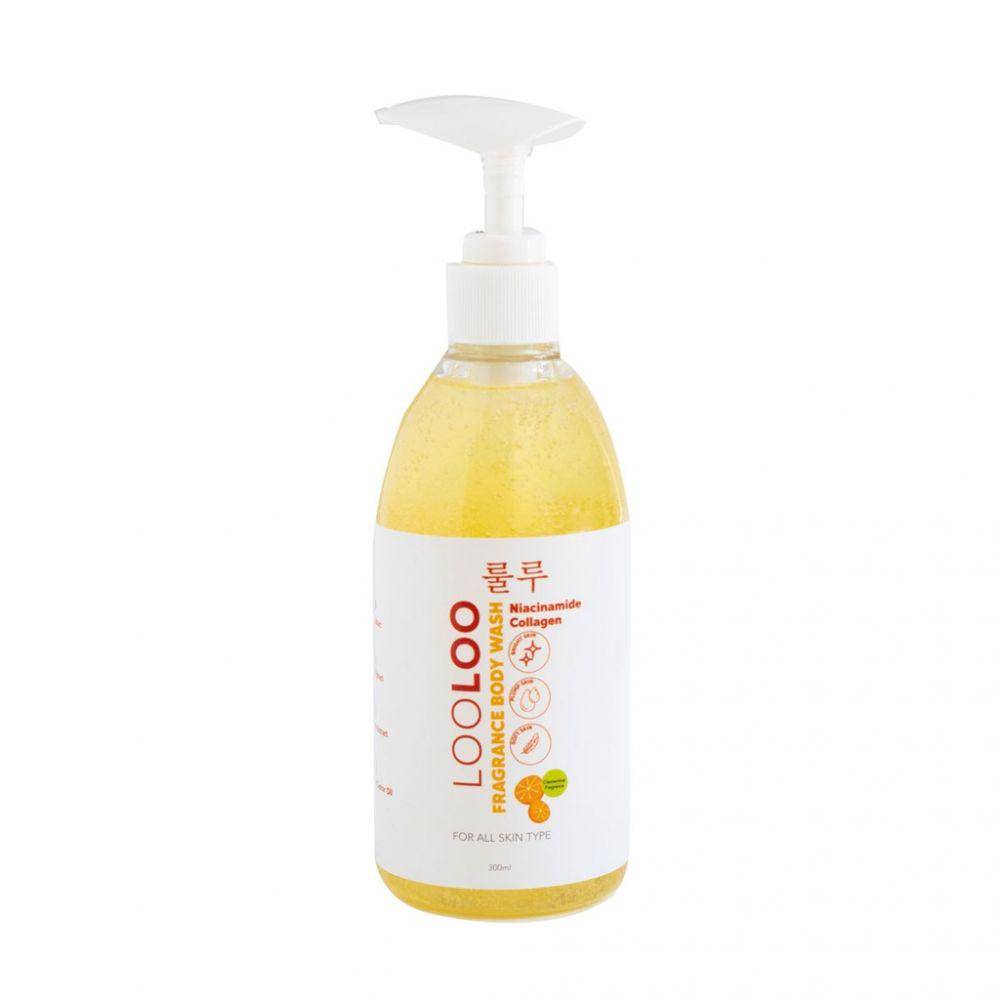 Looloo Fragrance Body Wash Scrub (shopee.co.id/loolooofficial)