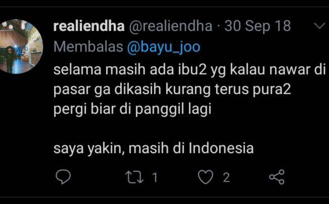 kebiasaan unik (twitter.com/@realiendha)