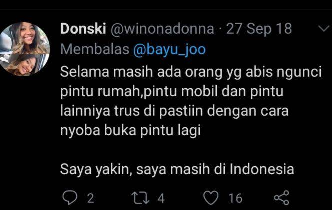 kebiasaan unik (twitter.com/@winonadonna)