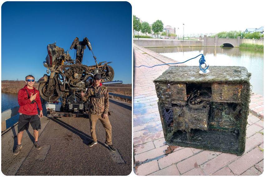 10 Potret Benda Aneh yang Ditemukan saat Magnet Fishing